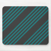 Aquamarine und kohle-fünf Streifen Mousepad (Vorne)