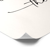 Aquamarine und kupferne Braut- und Untertitelgeträ Poster (Ecke)