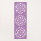 Aquamarine und Lavendelknechte Mandala Yogamatte (Rückseite)