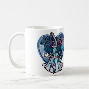 Aquamarine und Lila Bly Dancer Liebe Kaffeetasse
