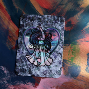 Aquamarine und Lila Bly Dancer Liebe Mitteilungskarte