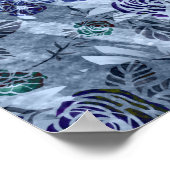 Aquamarine und Lila Bly Dancer Liebe Poster (Ecke)