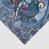 Aquamarine und Lila Bly Dancer Liebe Seidenpapier (Ausschnitt)