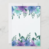 aquamarine und lila Einladungen (Rückseite)