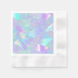 Aquamarine und Lila Iridesdesign Serviette