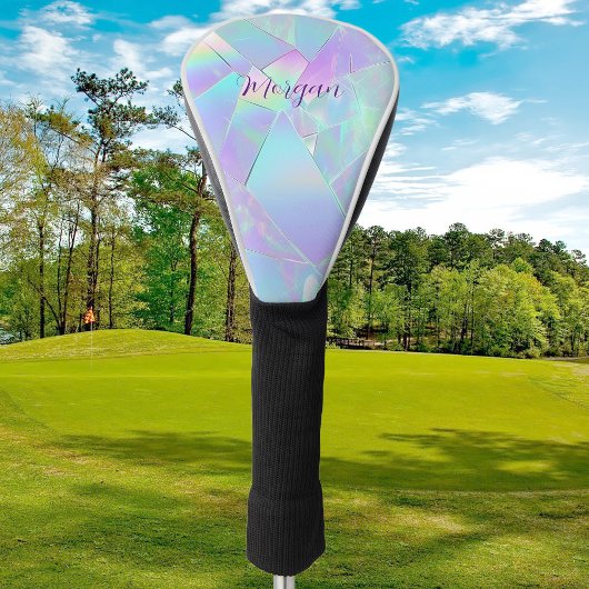 Aquamarine und Lila Irideszierung, Skriptname Golf Headcover