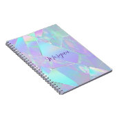 Aquamarine und Lila Irideszierung, Skriptname Notizblock (Rechte Seite)