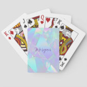 Aquamarine und Lila Irideszierung, Skriptname Spielkarten (Rückseite)