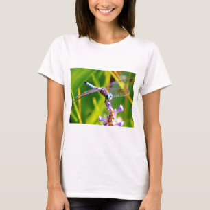 Aquamarine und lila Libelle T-Shirt