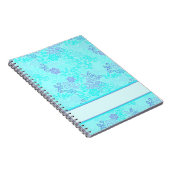 Aquamarine und lila Reben Notizblock (Rechte Seite)