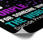 Aquamarine und Lila Selbstmordgefühls und Preveti Poster (Ecke)