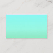 Aquamarine und Minze Green Wedding Card Begleitkarte (Rückseite)