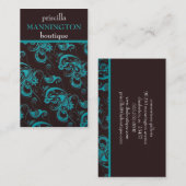 Aquamarine und moderne Visitenkarte Espresso (Vorne/Hinten)