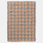 Aquamarine und orangefarbene Fans Decke (Vorderseite Vertikal)