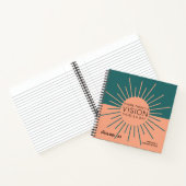 Aquamarine und Peach Sun BossLady Regeln #4 Notizblock (Innenseite)