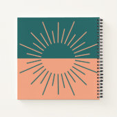 Aquamarine und Peach Sun BossLady Regeln #4 Notizblock (Rückseite)