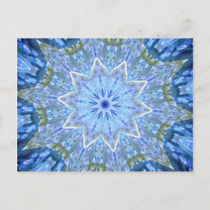 Aquamarine und Peridot Daydream Kaleidoscope Postkarte