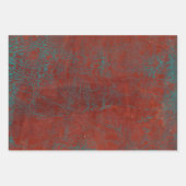 Aquamarine und rostfreie Boho-Designs Geschenkpapier Set (Vorderseite 3)