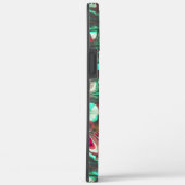 Aquamarine und Rot, mit schwarzem mattschwarzem Sc Case-Mate iPhone Hülle (Rückseite / Rechts)