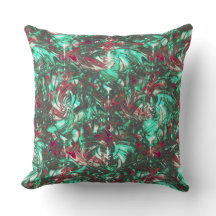 Aquamarine und Rot, mit schwarzem mattschwarzem Sc