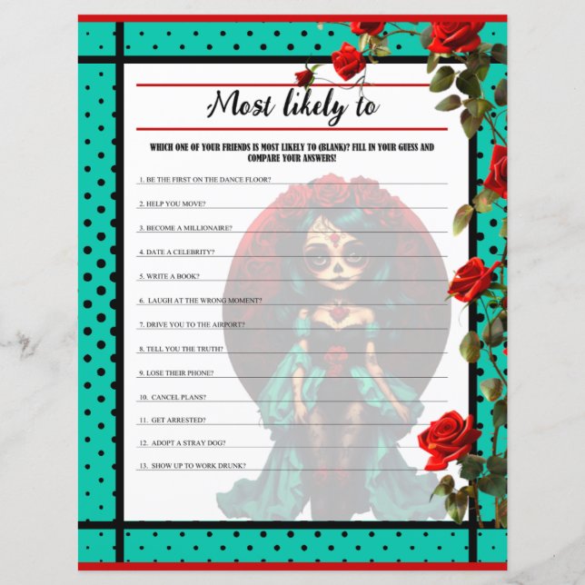 Aquamarine und Rote Rosen Zuckerkullen am wahrsche (Vorderseite)