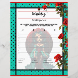 Aquamarine und Rote Rosen Zuckerkulls-Skattegorien