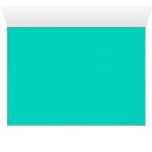 Aquamarine und Rote Rosen Zuckerkulls Trinkkarte (Innenansicht Horizontal (Unten))