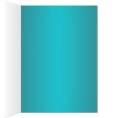 Aquamarine und schwarze Blumenkarte (Innen (Rechts))