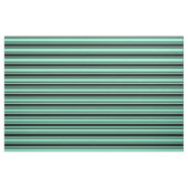 Aquamarine und schwarze Farbmuster Stoff (Fat Quarter (45,7 x 55,9 cm))