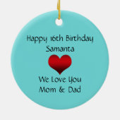 Aquamarine und schwarze Verzierung des Keramik Ornament (Hinten)