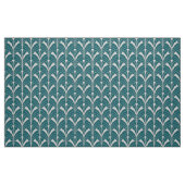Aquamarine und silberne Art-Deco-Stilelemente Stoff (Fat Quarter (45,7 x 55,9 cm))
