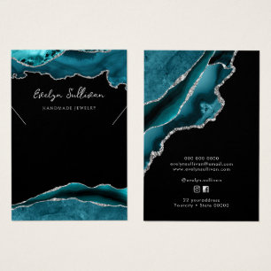 Aquamarine und silberne Halskette