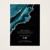 Aquamarine und silberne Halskette (Rückseite)