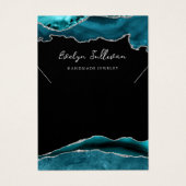 Aquamarine und silberne Halskette (Vorderseite)