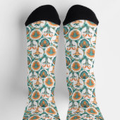 Aquamarine und Terracotta Hipster Goods Socks Socken (Oben)