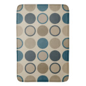 Aquamarine und Touch Circles Badematte (Vorderseite Vertikal)