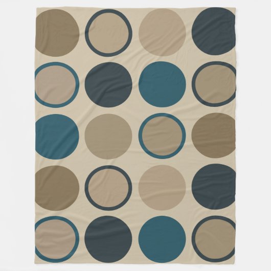 Aquamarine und Touch Circles Fleecedecke (Vorderseite)