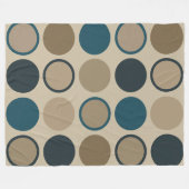 Aquamarine und Touch Circles Fleecedecke (Vorderseite (Horizontal))