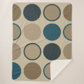 Aquamarine und Touch Circles Sherpadecke (Vorderseite)