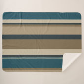 Aquamarine und Touch Circles Sherpadecke (Vorderseite (Horizontal))