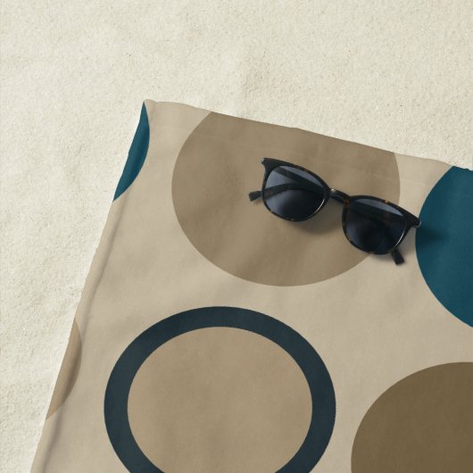 Aquamarine und Touch Circles Strandtuch (Beispiel)