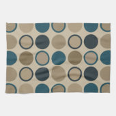 Aquamarine und Touch Circles T Geschirrtuch (Horizontal)