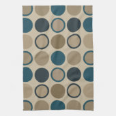 Aquamarine und Touch Circles T Geschirrtuch (Vertikal)