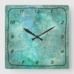 Aquamarine und Türkis-schöne gemusterte Uhr