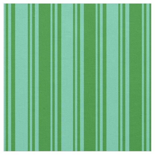 Aquamarine und waldgrüne Farbmuster Stoff (Nahaufnahme)