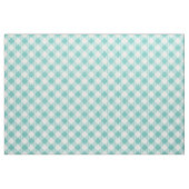 Aquamarine und weiße große Diagonal Gingham Karier Stoff (Fat Quarter (45,7 x 55,9 cm))