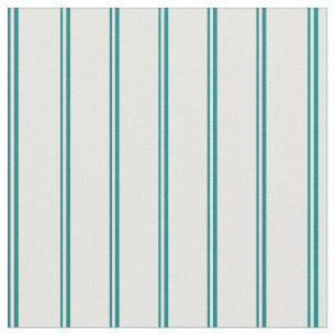 Aquamarine und weiße Linien Stoff