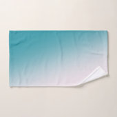 Aquamarine und weiße Steigung Badhandtuch Set (Handtuch)