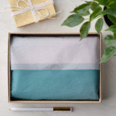 Aquamarine und weiße Steigung Seidenpapier (Geschenk)