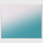 Aquamarine und weiße Strahlung Geschenkpapier (Flach)